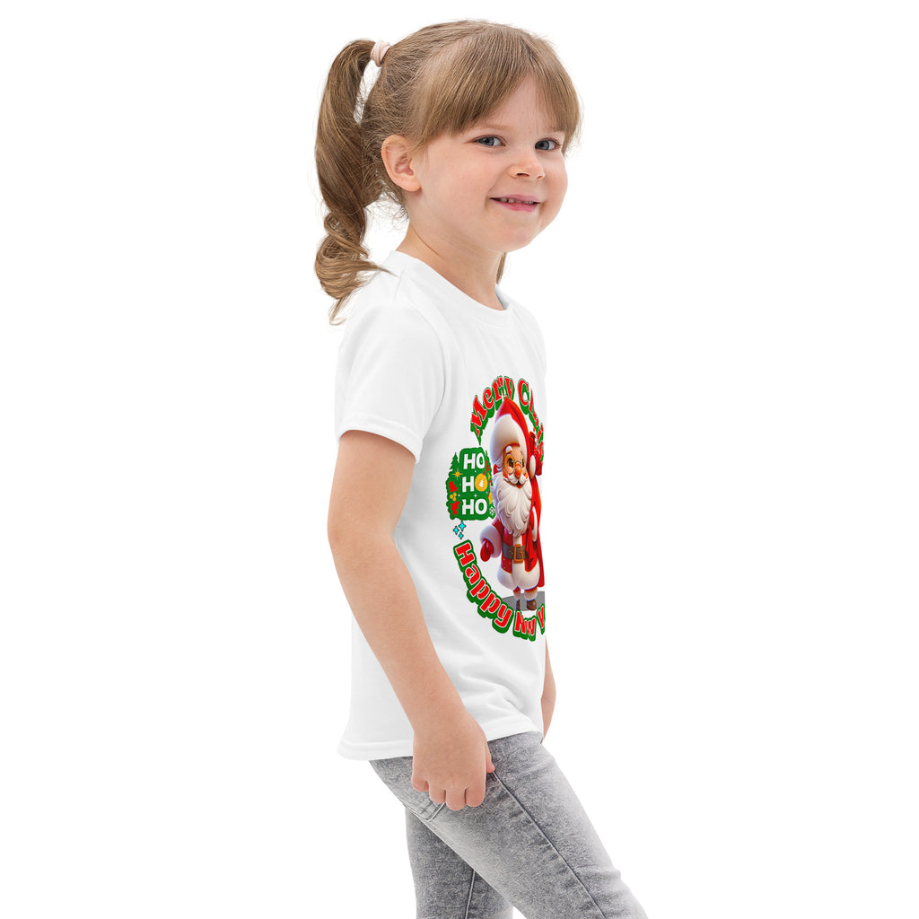 Kids cotton crew neck t-shirt (Merry Christmas)