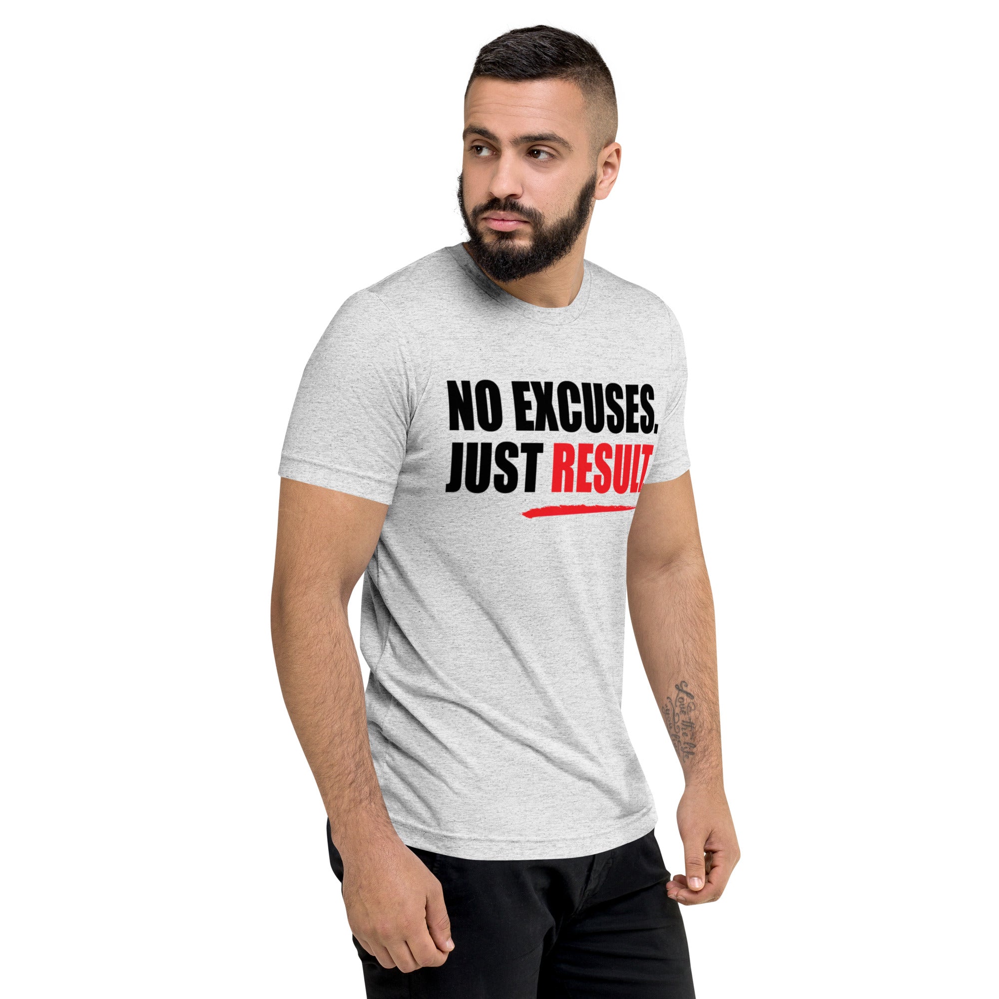 Short sleeve t-shirt (No Excuses, Just Results)